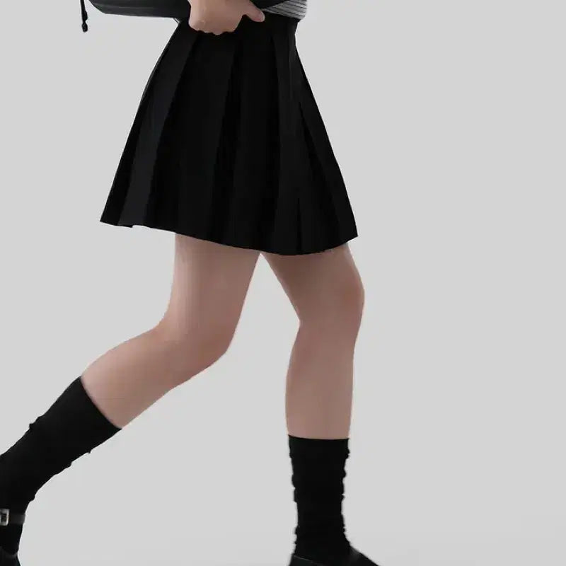[BUNJANG] Autumn Pleated Mini Skirt / 새상품 / 어텀 스트랩플리츠스커트