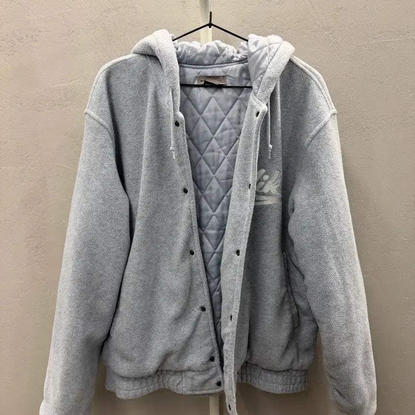 [BUNJANG] Nike 00s Big Swoosh Sky Blue Fleece Jumper 100 / 나이키 00s 빅스우시 스카이블루 플리스 점퍼 100