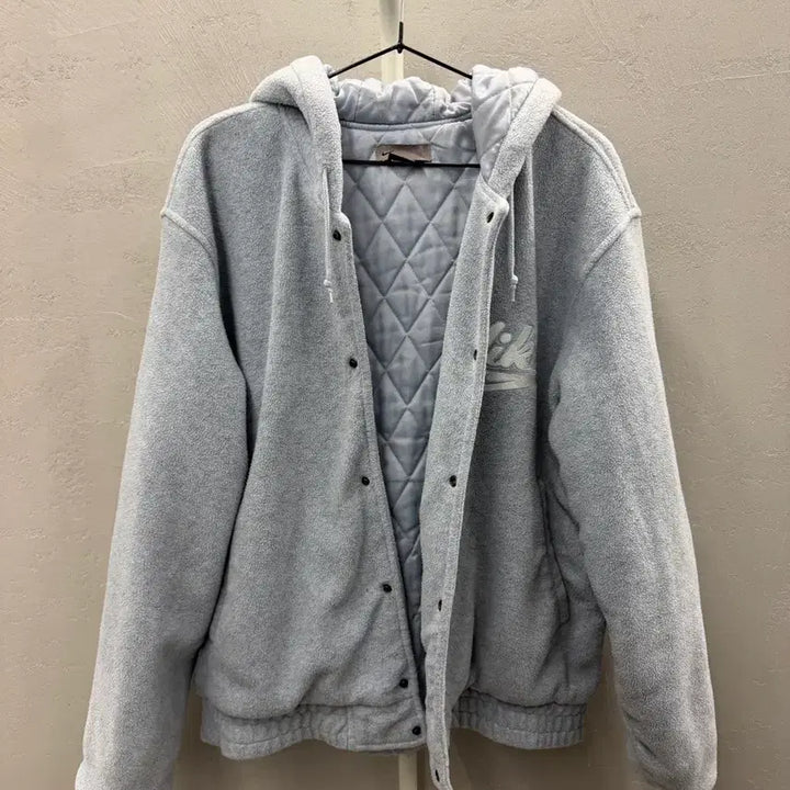 [BUNJANG] Nike 00s Big Swoosh Sky Blue Fleece Jumper 100 / 나이키 00s 빅스우시 스카이블루 플리스 점퍼 100