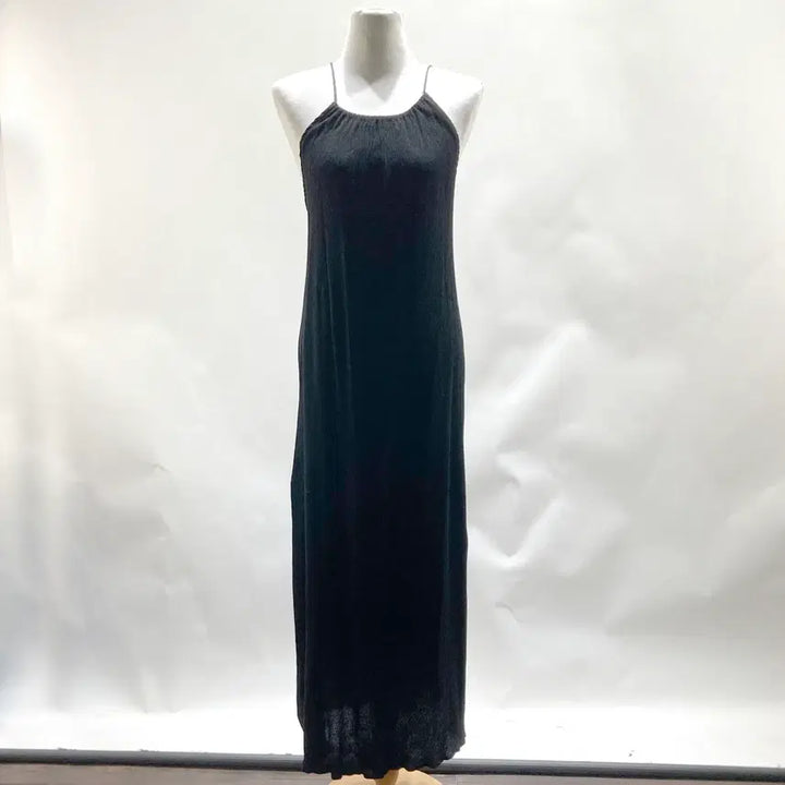 [BUNJANG] Youngguje Black Halter Neck Vacation Maxi Dress / 홀터넥 휴양지 바캉스 롱원피스 F 영구제 중고장터