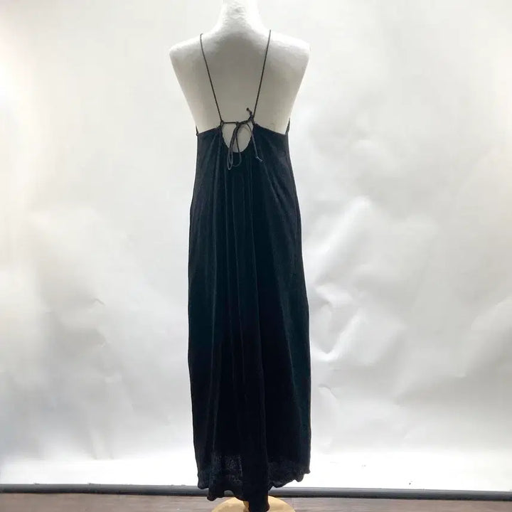[BUNJANG] Youngguje Black Halter Neck Vacation Maxi Dress / 홀터넥 휴양지 바캉스 롱원피스 F 영구제 중고장터