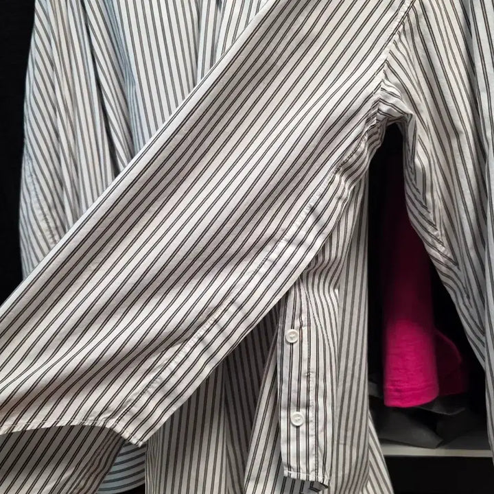 [BUNJANG] Juun.J Brown Striped Shirt / 준지 21ss 브라운 스트라이프 셔츠 50