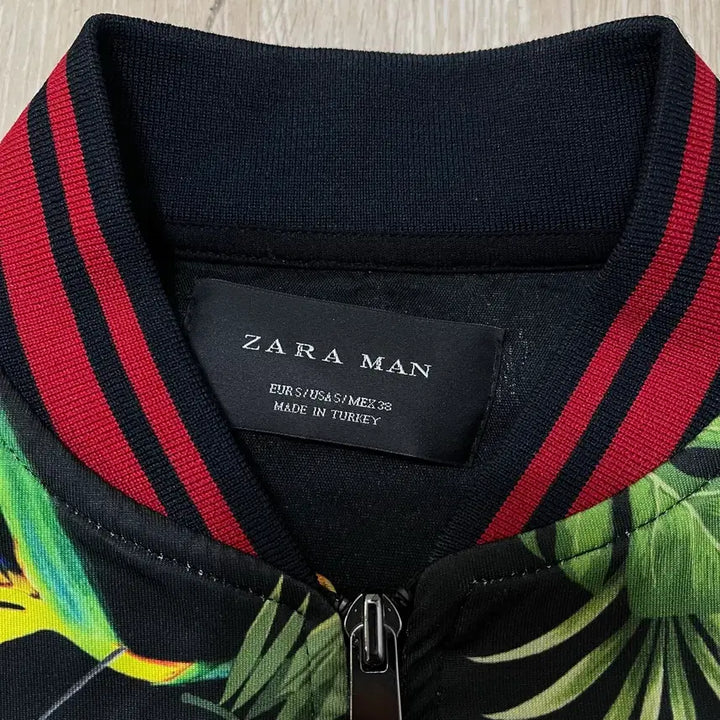 [BUNJANG] ZARA Men Tropical Leaf Hawaiian Jersey Track Top Jacket / 자라 맨 트로피컬 리프 하와이안 져지 트랙탑 자켓 S/90