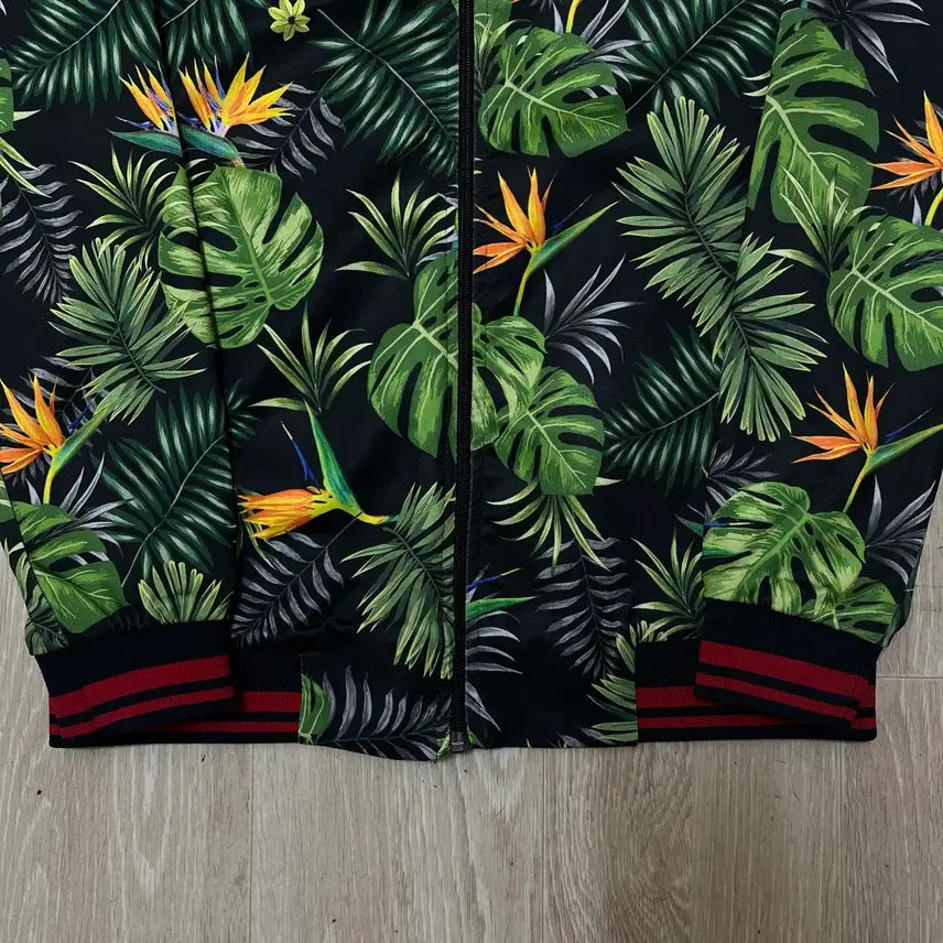[BUNJANG] ZARA Men Tropical Leaf Hawaiian Jersey Track Top Jacket / 자라 맨 트로피컬 리프 하와이안 져지 트랙탑 자켓 S/90