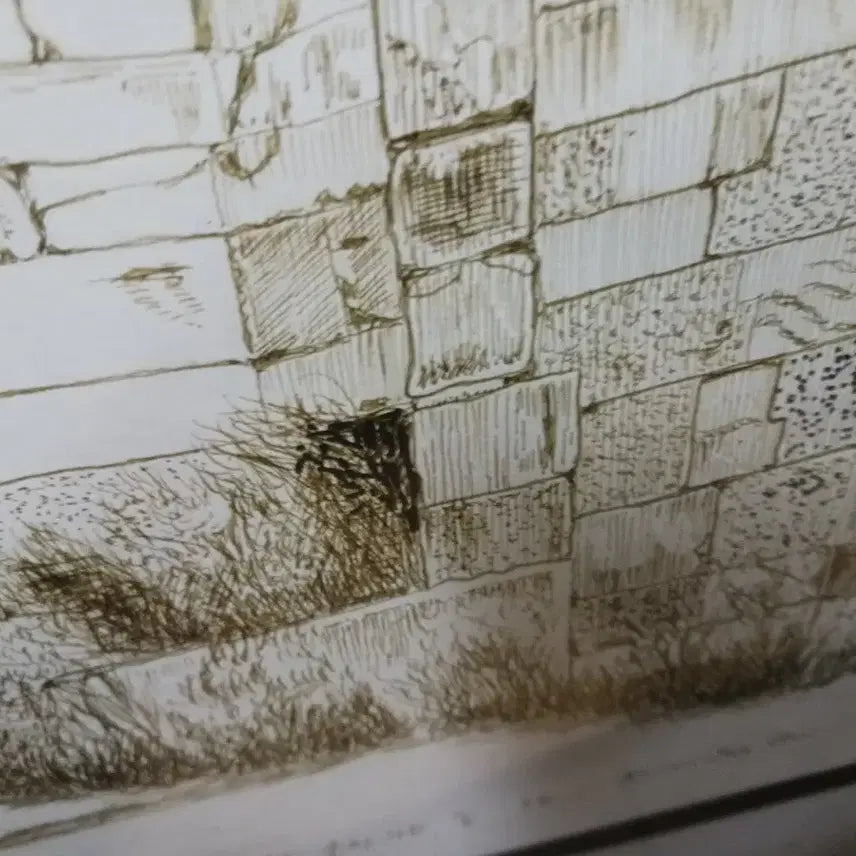 [BUNJANG] Delphi Temple Painting Frame / 풍경 스케치 액자 인테리어 그림,델포이 신전 오라가는길