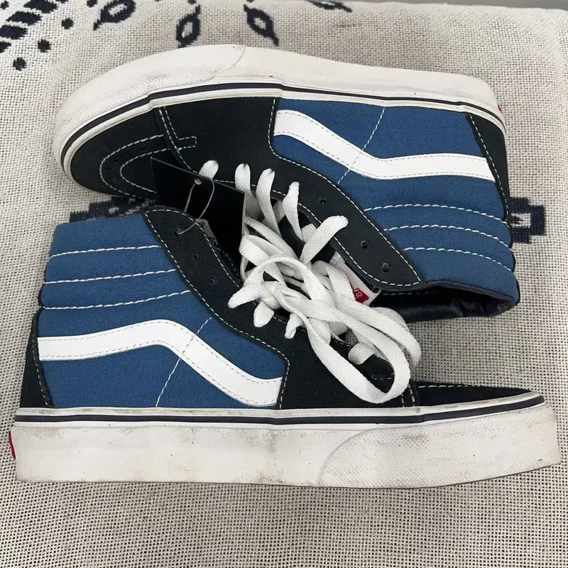 [BUNJANG] Vans Skate Hi Navy Sneakers US 5.5 / 반스 스케이트 하이 네이비 스니커즈 US5.5 X00010
