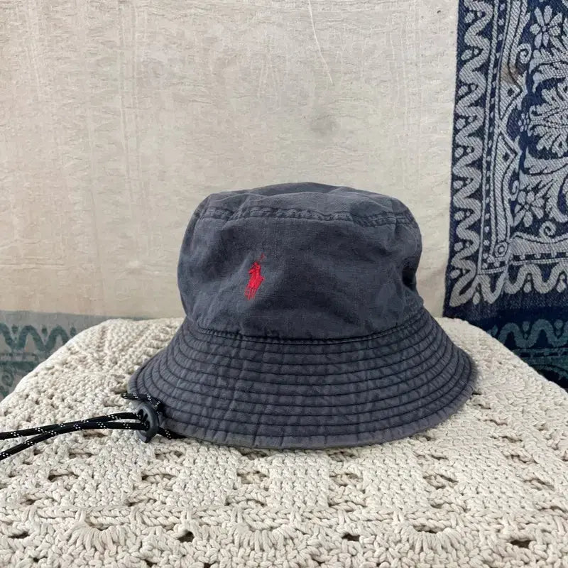 [BUNJANG] Polo Ralph Lauren Pigment Cotton Safari Hat / [F] 폴로랄프로렌 자수 피그먼트 코튼 사파리햇 모자