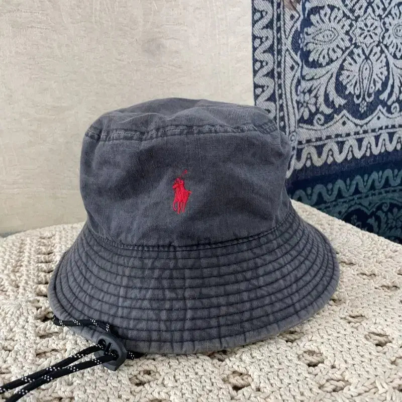 [BUNJANG] Polo Ralph Lauren Pigment Cotton Safari Hat / [F] 폴로랄프로렌 자수 피그먼트 코튼 사파리햇 모자