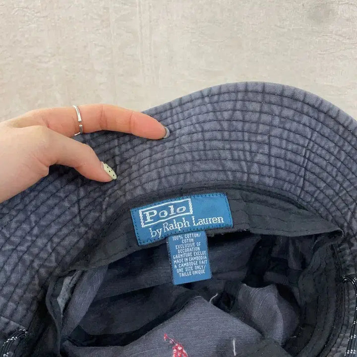 [BUNJANG] Polo Ralph Lauren Pigment Cotton Safari Hat / [F] 폴로랄프로렌 자수 피그먼트 코튼 사파리햇 모자