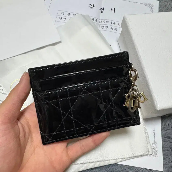 [BUNJANG] Dior Lady Accordion Black Card Wallet / [풀구성/OS]디올 레이디 아코디언 블랙 카드지갑