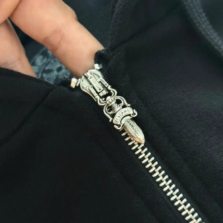 [SOLD OUT] 크롬하츠 블랙 후드집업