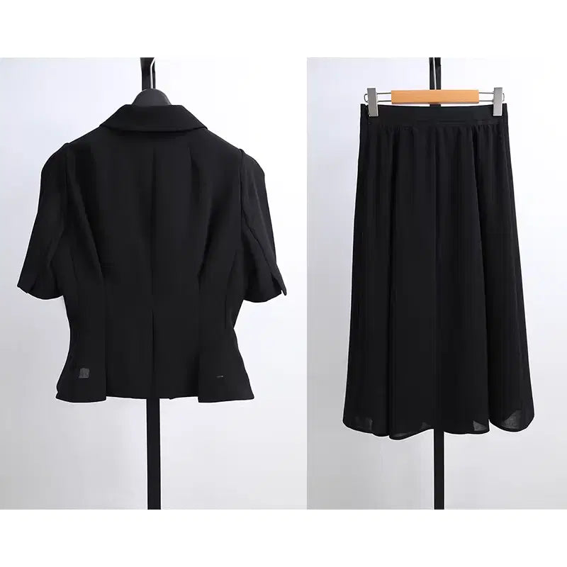 [BUNJANG] Egoist Skirt Set / 에 고 이 스트 상의 스커트 세트