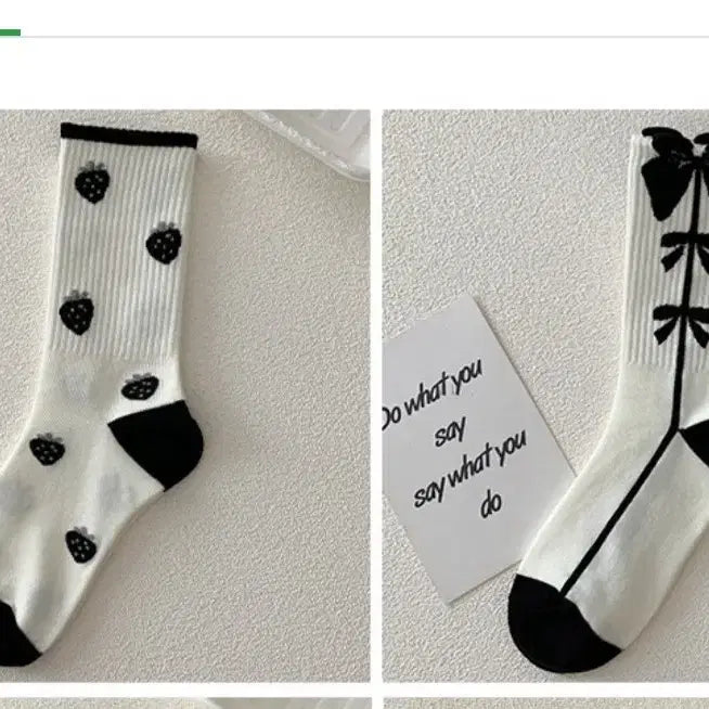 [BUNJANG] 8-Piece Mid-Calf Socks Set / 원단 탄탄소재 중목양말 8켤레세트(무료배송)