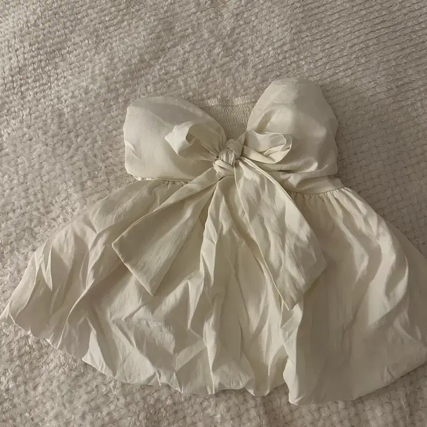 [BUNJANG] White Halter Neck Blouse / 화이트 홀터넥 블라우스