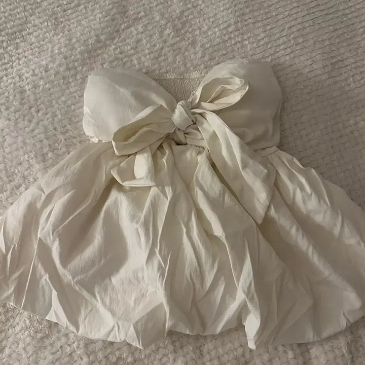 [BUNJANG] White Halter Neck Blouse / 화이트 홀터넥 블라우스