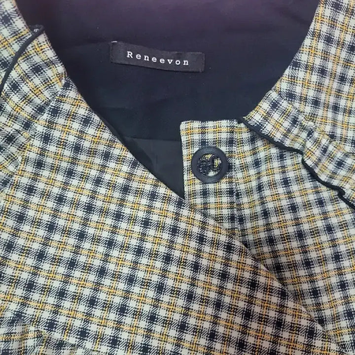 [BUNJANG] Renny Ron Sailor Collar Belted Check Long Dress / 급처상태좋음!레니본 세일러카라 벨트 체크 롱원피스 럭키슈에뜨st