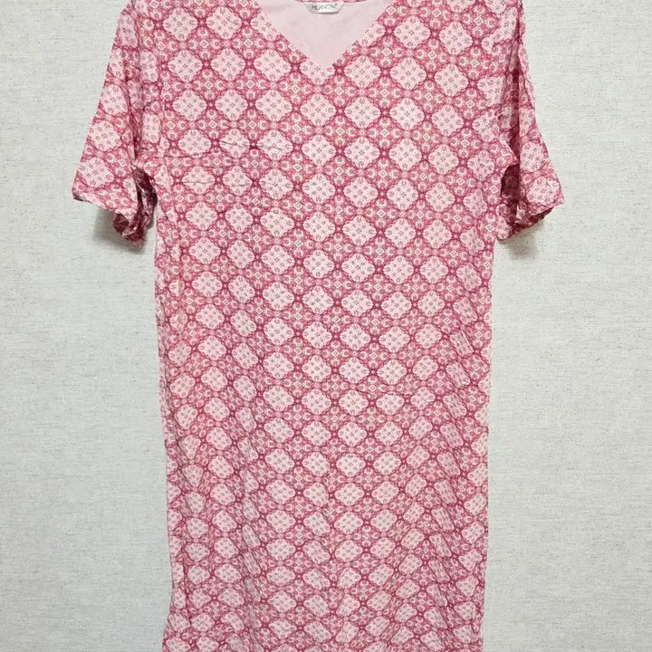 [BUNJANG] MILANO Pink Pattern Short Sleeve Dress / 1.6 MILANO 반팔 핑크 패턴 원피스
