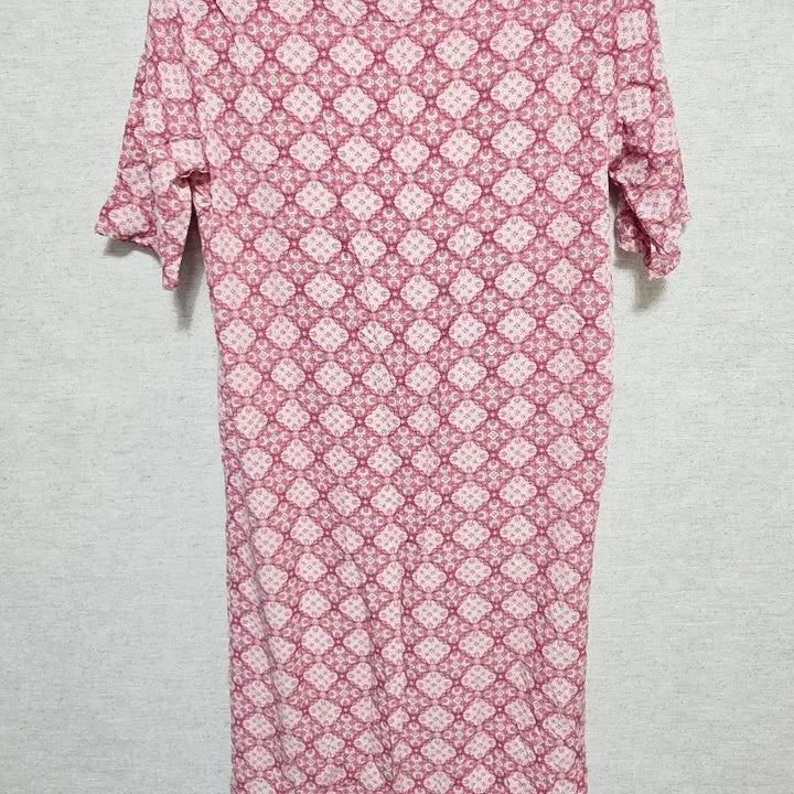 [BUNJANG] MILANO Pink Pattern Short Sleeve Dress / 1.6 MILANO 반팔 핑크 패턴 원피스