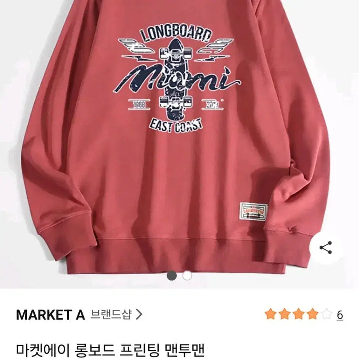[BUNJANG] Vintage Miami Longboard Sweatshirt / 빈티지 마이애미 롱보드 맨투맨 티셔츠