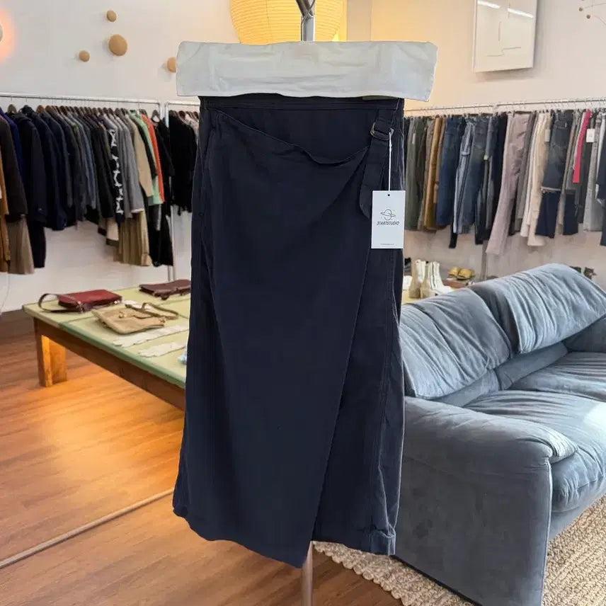 [SOLD OUT] 이세이미야케 플랜테이션 랩 스커트