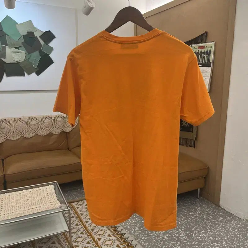 [BUNJANG] Onitsuka Tiger Old School Orange Short Sleeve T-shirt / 오니츠카 타이거 올드스쿨 스트릿 펑크 오렌지 반팔티 95 C10781