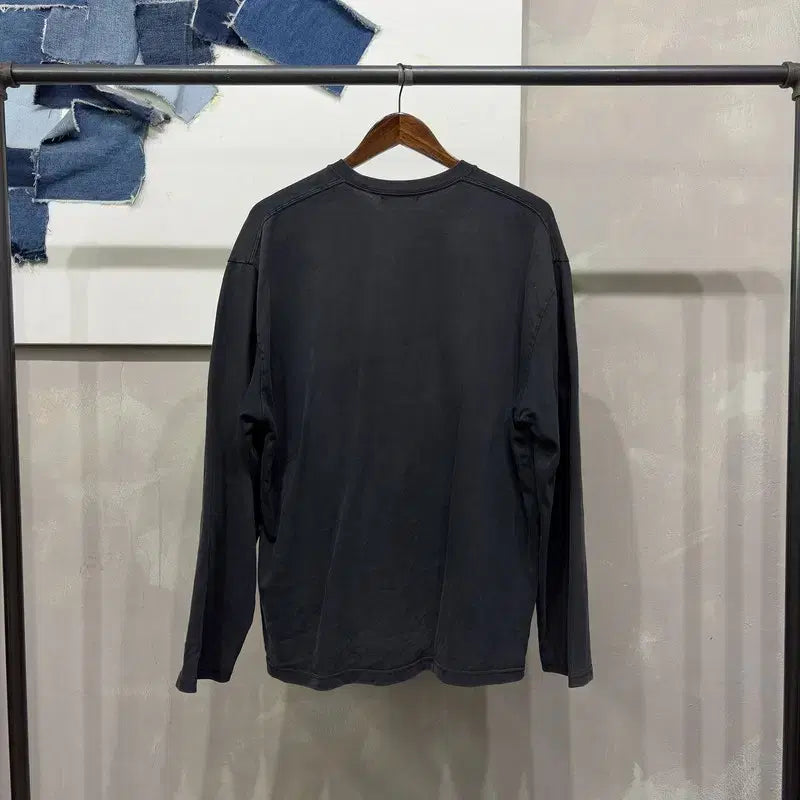 [BUNJANG] Jabanas Layered Long Sleeve T-shirt / (105) 자바나스 스트릿 무지 레이어드 롱슬리브 긴팔 티