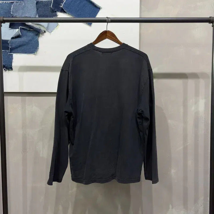 [BUNJANG] Jabanas Layered Long Sleeve T-shirt / (105) 자바나스 스트릿 무지 레이어드 롱슬리브 긴팔 티
