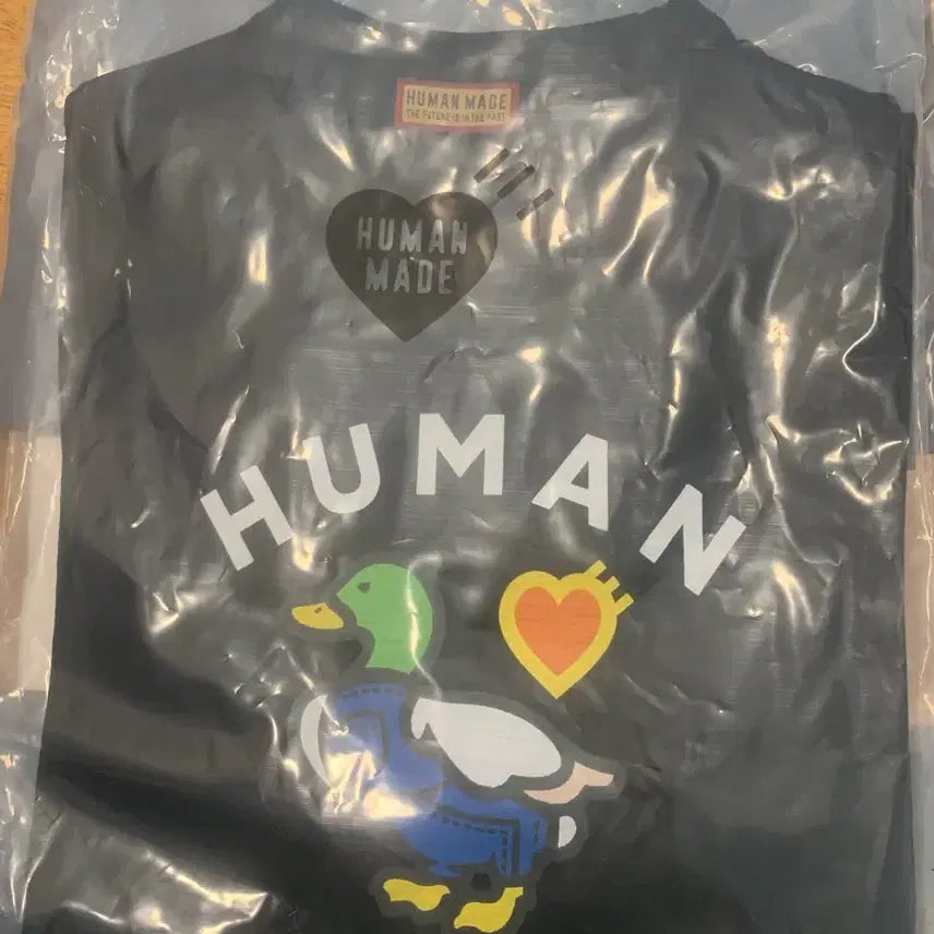 [BUNJANG] Human Made Duck Print T-Shirt Black (S) / 휴먼메이드 오리 프린팅 반팔 티셔츠 블랙S 새상품