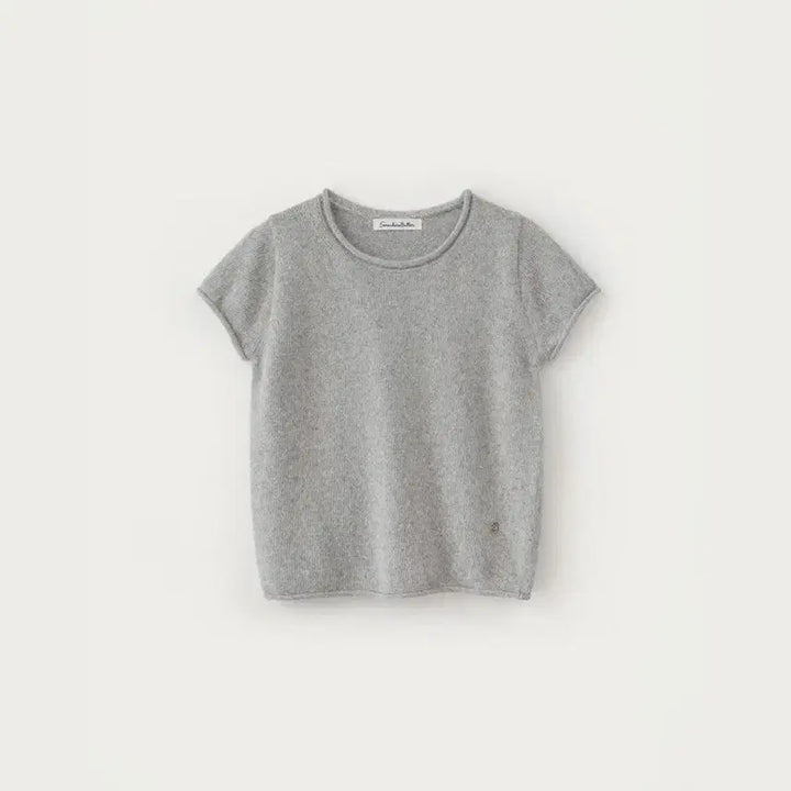 [BUNJANG] Somewherebut 앙고라 Half Knit Light Gray / 썸웨어버터 앙고라 하프 니트 라이트 그레이