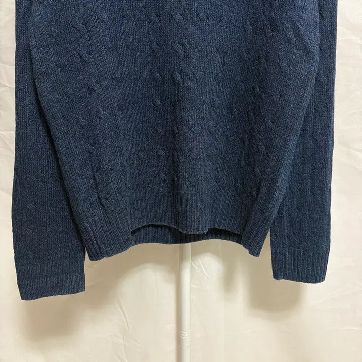 [BUNJANG] Polo Ralph Lauren Silk Cable Knit Sweater / 폴로 랄프로렌 실크 케이블 니트 / 네이비, M