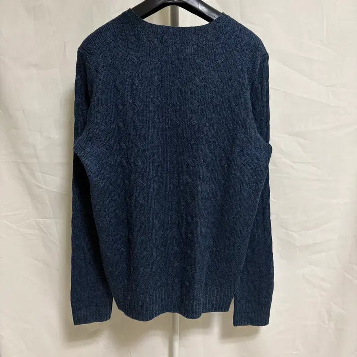[BUNJANG] Polo Ralph Lauren Silk Cable Knit Sweater / 폴로 랄프로렌 실크 케이블 니트 / 네이비, M