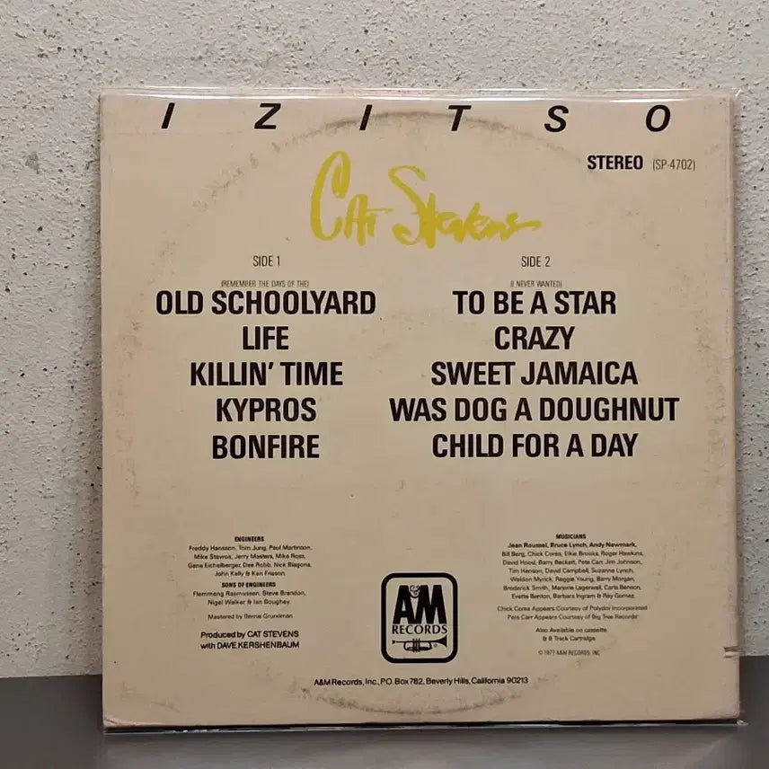 [BUNJANG] Cat Stevens LP Vinyl Record / 캣스티븐 LP