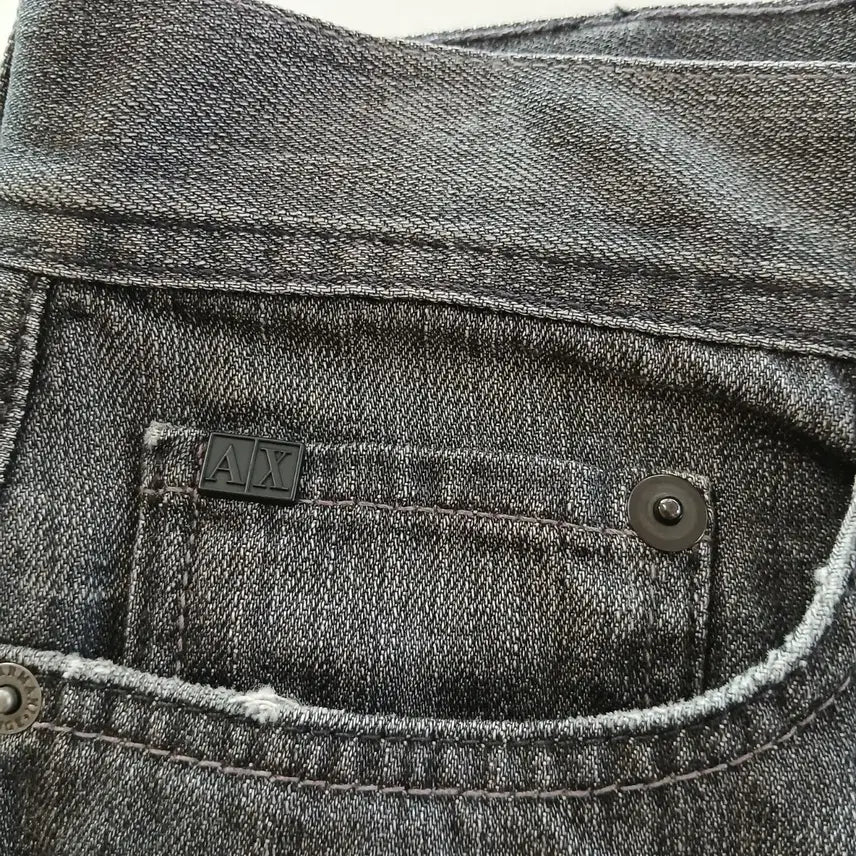 [BUNJANG] Armani Exchange Distressed Wash Denim Jeans / 알마니익스체인지 데미지 워싱 데님 청바지