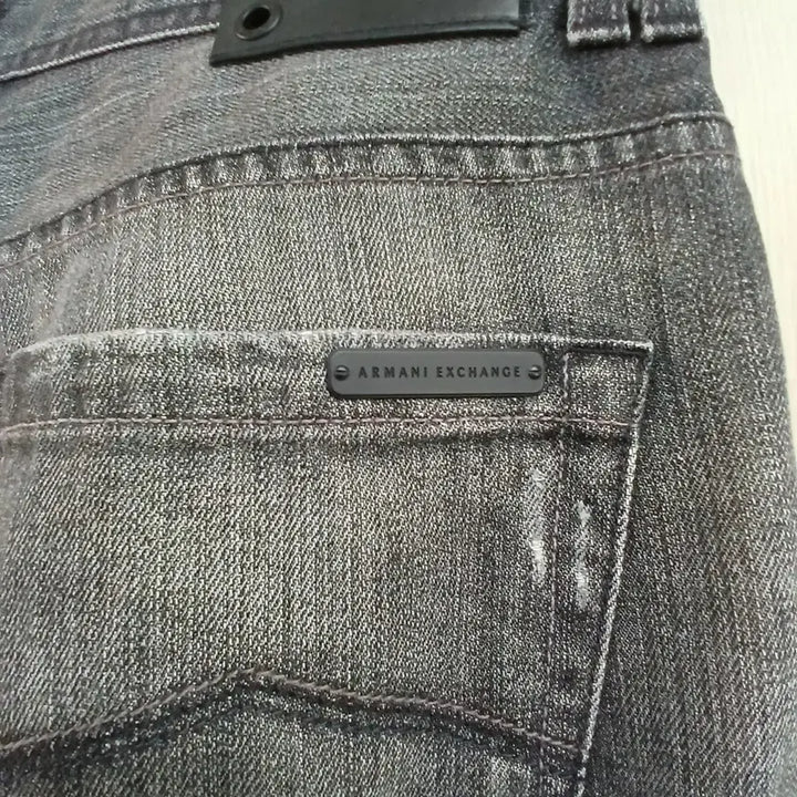 [BUNJANG] Armani Exchange Distressed Wash Denim Jeans / 알마니익스체인지 데미지 워싱 데님 청바지