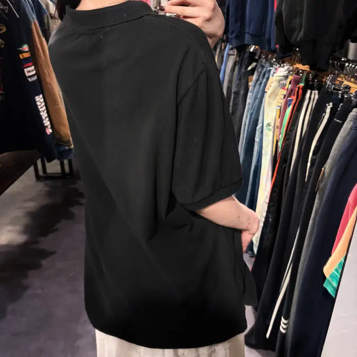 [BUNJANG] Polo Ralph Lauren Black Pique Shirt / [IM] 폴로 랄프로렌 반팔 피케 셔츠 블랙