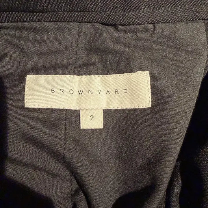 [BUNJANG] Brown Yard One-Tuck Slacks - Size 2 / 브라운야드 원턱 슬랙스2사이즈