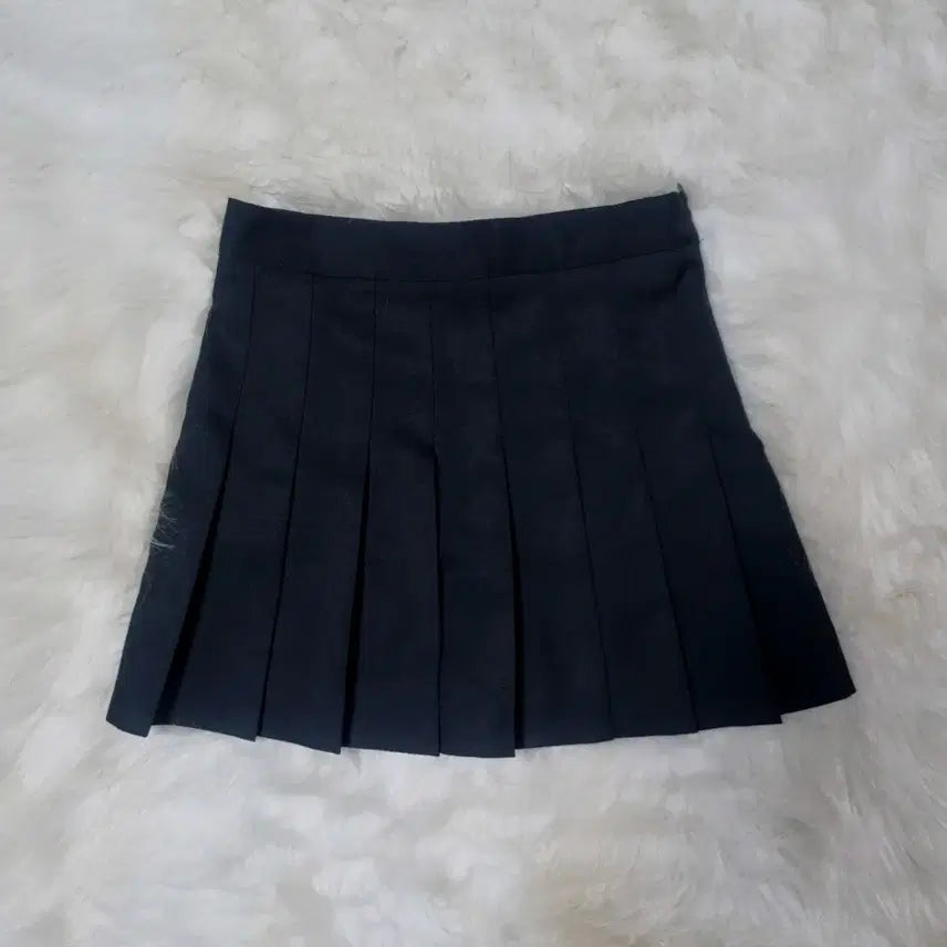 [BUNJANG] Black Pleated Mini Skirt / 검정 플리츠 미니스커트