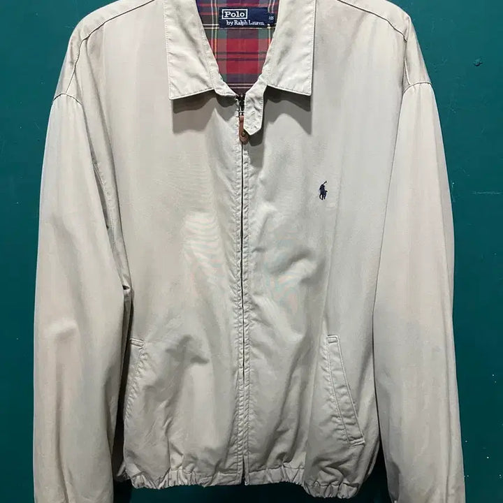 [BUNJANG] Polo Ilkyungmulsan Blouson Beige Jacket / 폴로 일경물산 블루종 베이지 105