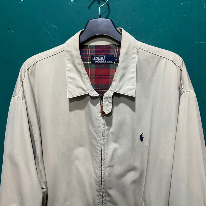[BUNJANG] Polo Ilkyungmulsan Blouson Beige Jacket / 폴로 일경물산 블루종 베이지 105