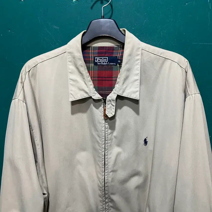 [BUNJANG] Polo Ilkyungmulsan Blouson Beige Jacket / 폴로 일경물산 블루종 베이지 105