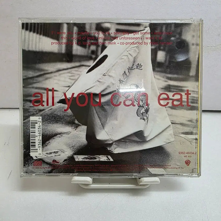 [BUNJANG] K.D. Lang All You Can Eat CD / K.D. Lang / All You Can Eat
