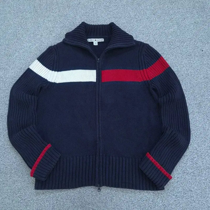 [BUNJANG] Tommy Hilfiger Knit Zip-Up Jacket / M 타미힐피거 니트 집업 | B