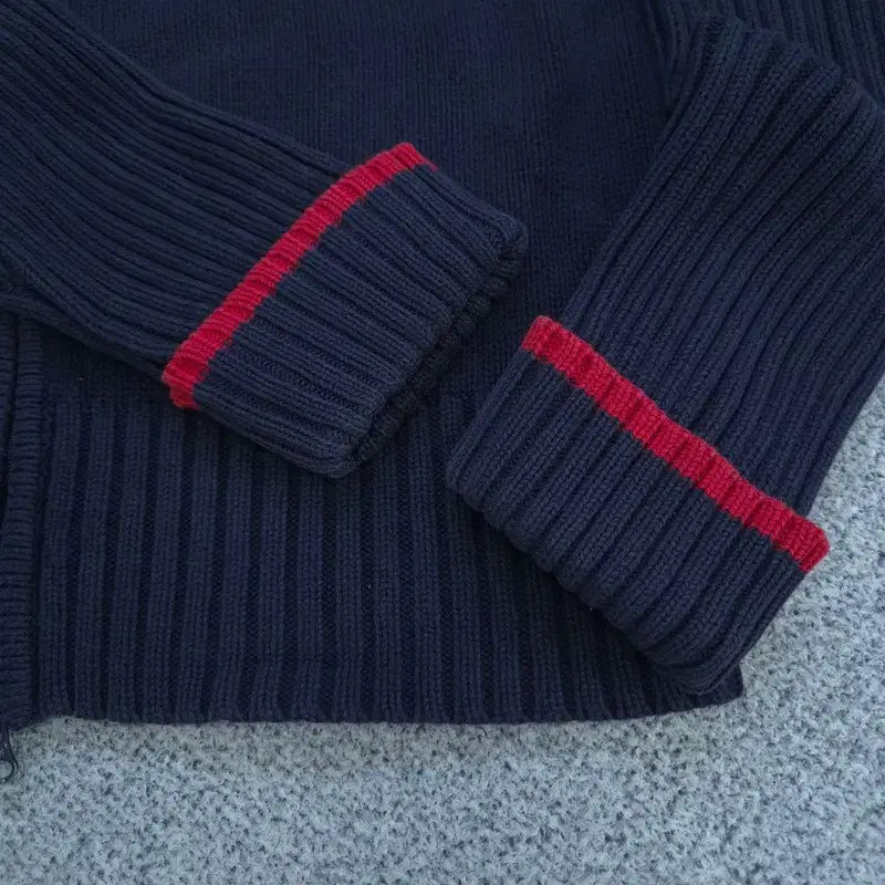 [BUNJANG] Tommy Hilfiger Knit Zip-Up Jacket / M 타미힐피거 니트 집업 | B