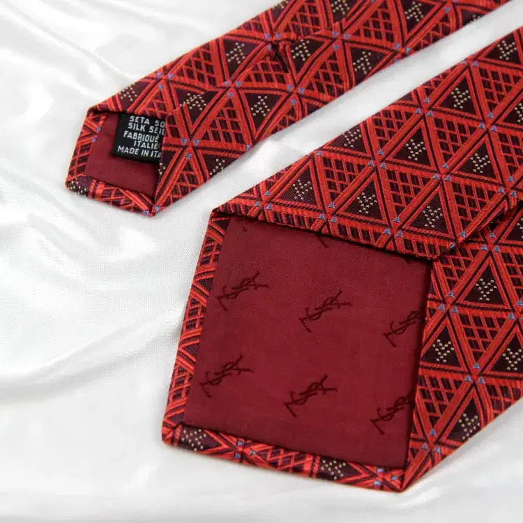 [BUNJANG] Yves Saint Laurent Classic Silk Tie / 입생로랑 9.8cm A+등급 이태리 클래식 남자 명품 넥타이