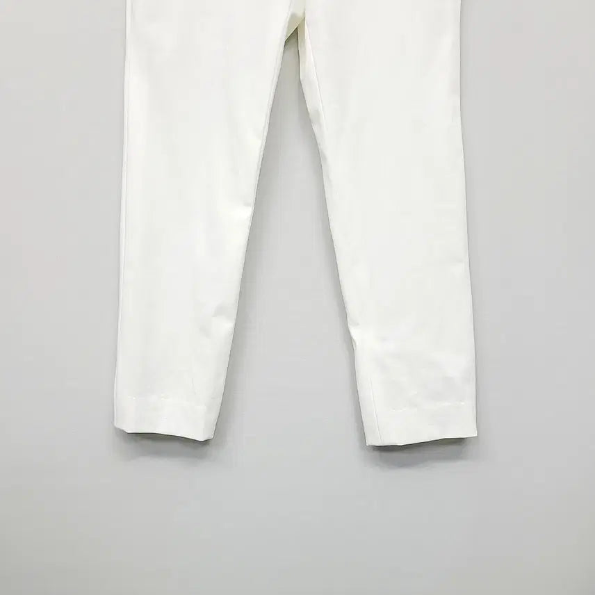 [BUNJANG] Hazzys Ladies White Cotton-Spandex Straight Pants / 헤지스 레이디스 화이트 면스판 일자 팬츠 64-88