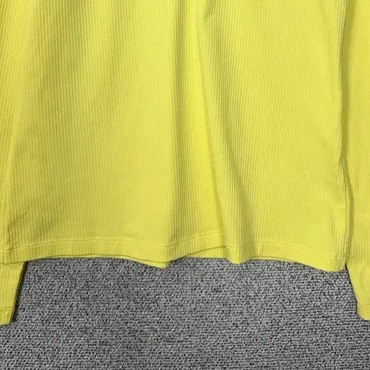 [BUNJANG] WAIDEANGLE Yellow Golf Functional Long Sleeve Polo Shirt (95) / 와이드앵글 옐로우 골프 기능성 긴팔 카라티 95