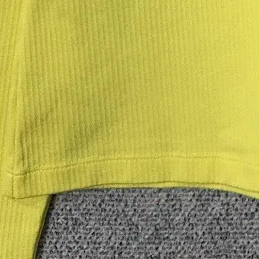 [BUNJANG] WAIDEANGLE Yellow Golf Functional Long Sleeve Polo Shirt (95) / 와이드앵글 옐로우 골프 기능성 긴팔 카라티 95