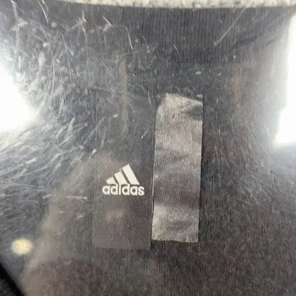 [BUNJANG] Adidas Gray Logo Tri-Stripe Oversized Sweatshirt XL / 아디다스 그레이 로고 삼선 오버핏 맨투맨 XL