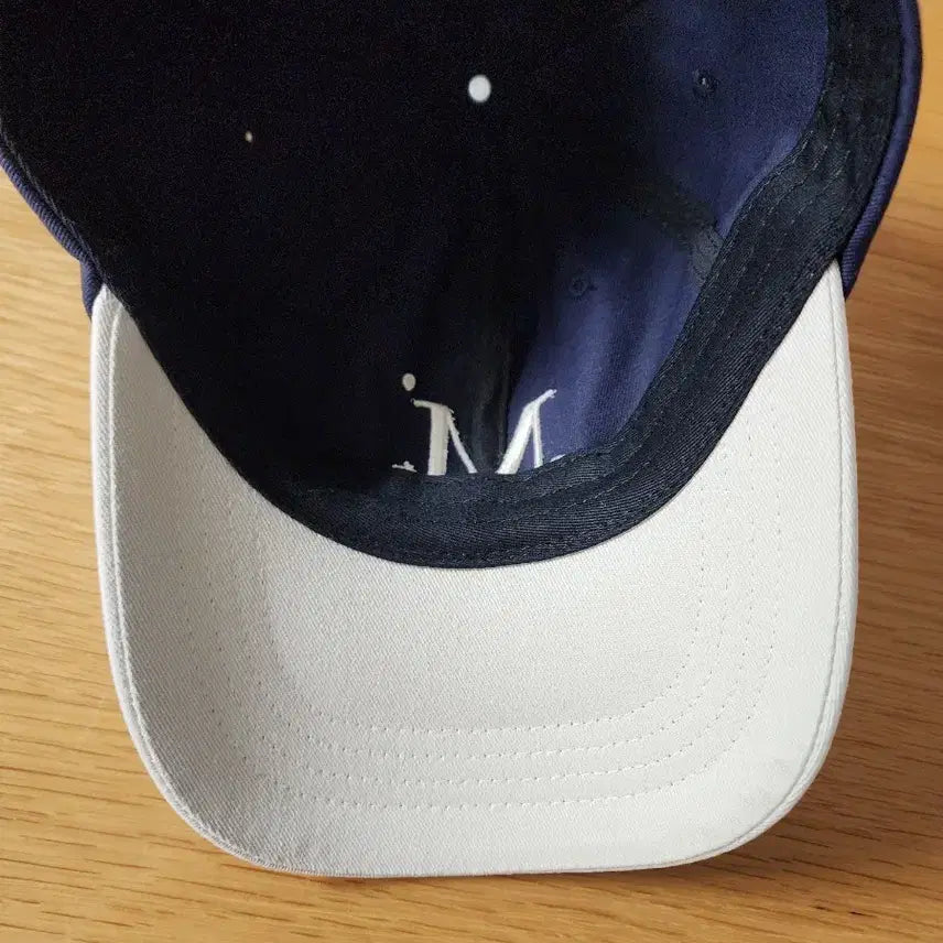 [BUNJANG] Musent Signature Two-Tone Baseball Cap / 무센트 시그니쳐 투톤배색 볼캡(네이비/화이트)한번착용