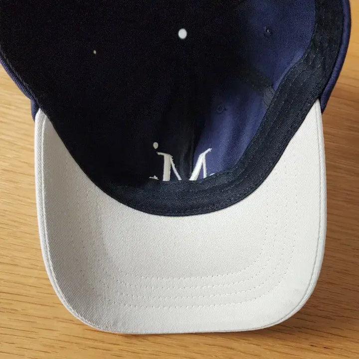 [BUNJANG] Musent Signature Two-Tone Baseball Cap / 무센트 시그니쳐 투톤배색 볼캡(네이비/화이트)한번착용